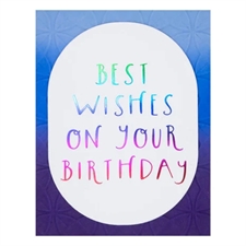 Spellbinders Hot Foil Plate - Best Wishes on your Birthday